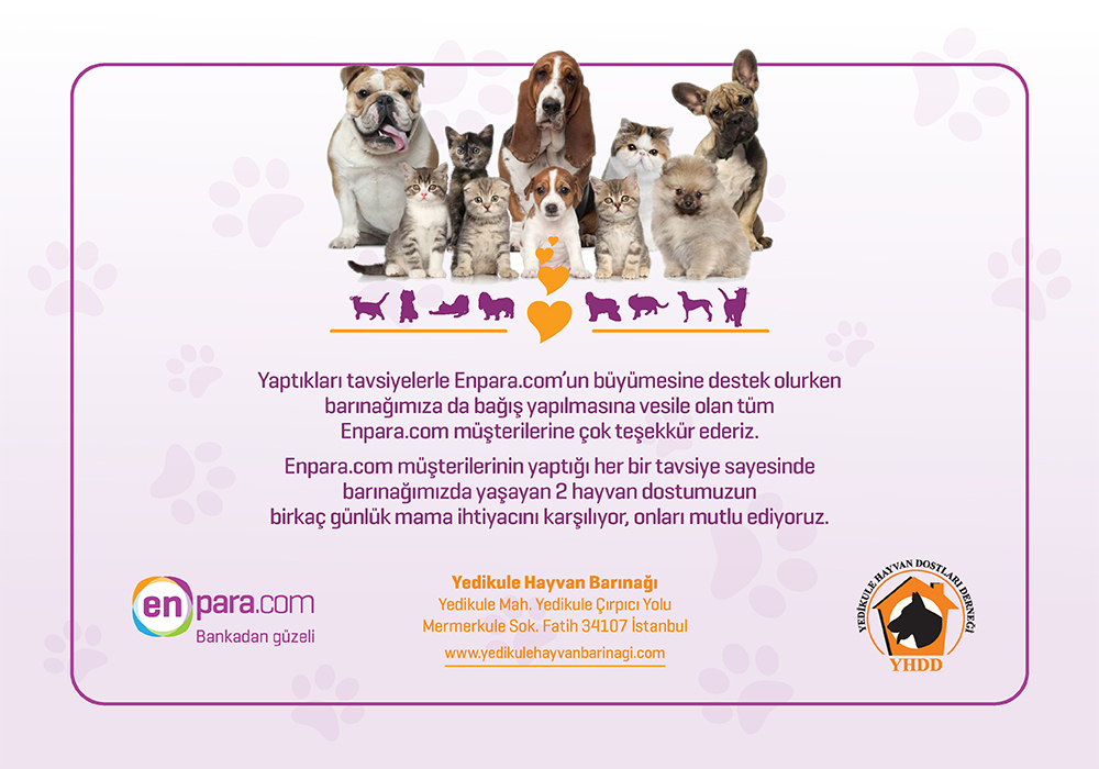 Yenikule Hayvan Barınağı & Enpara.com tavsiye sertifikası